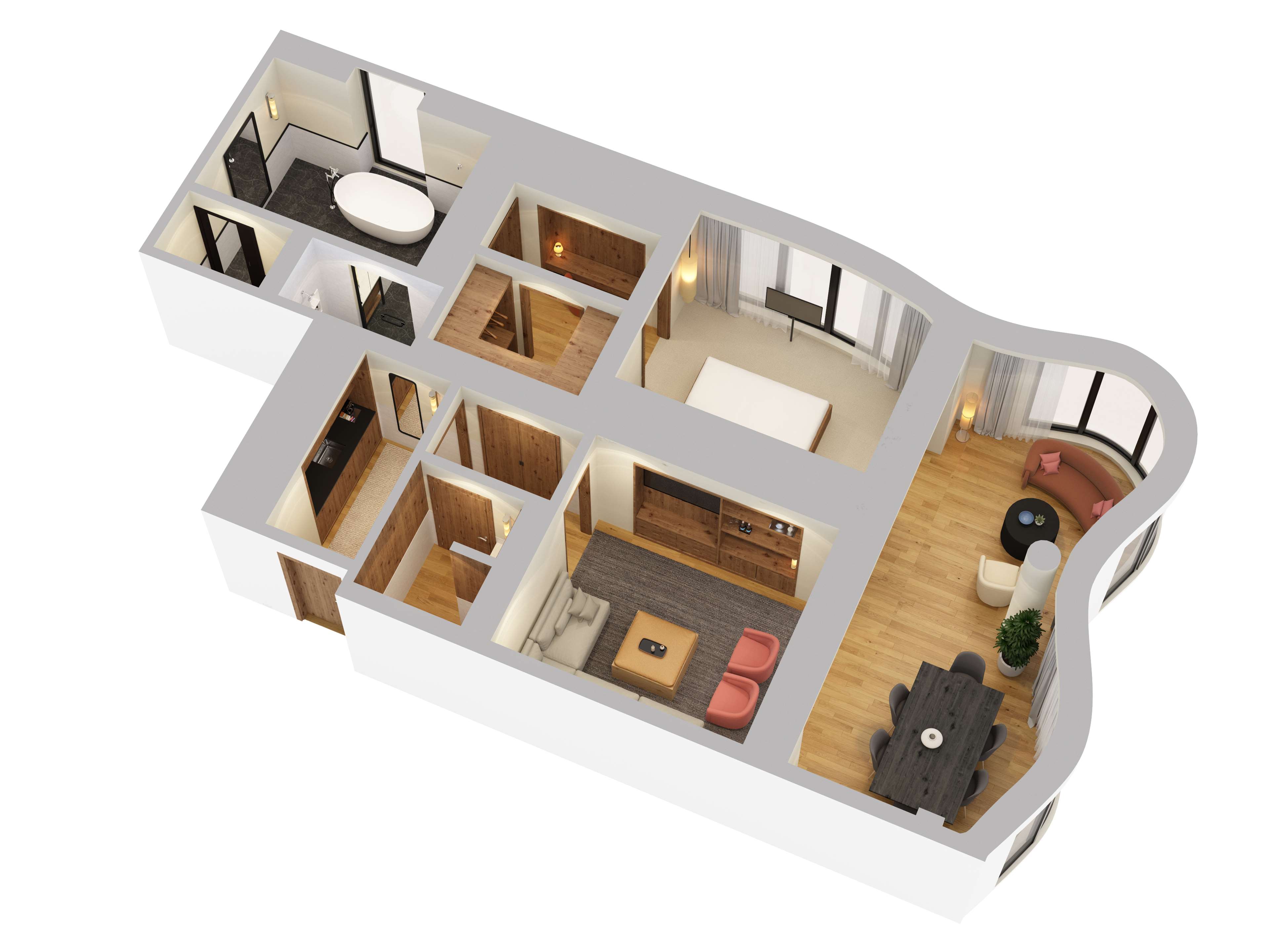 The image of Corner One Bedroom Suite