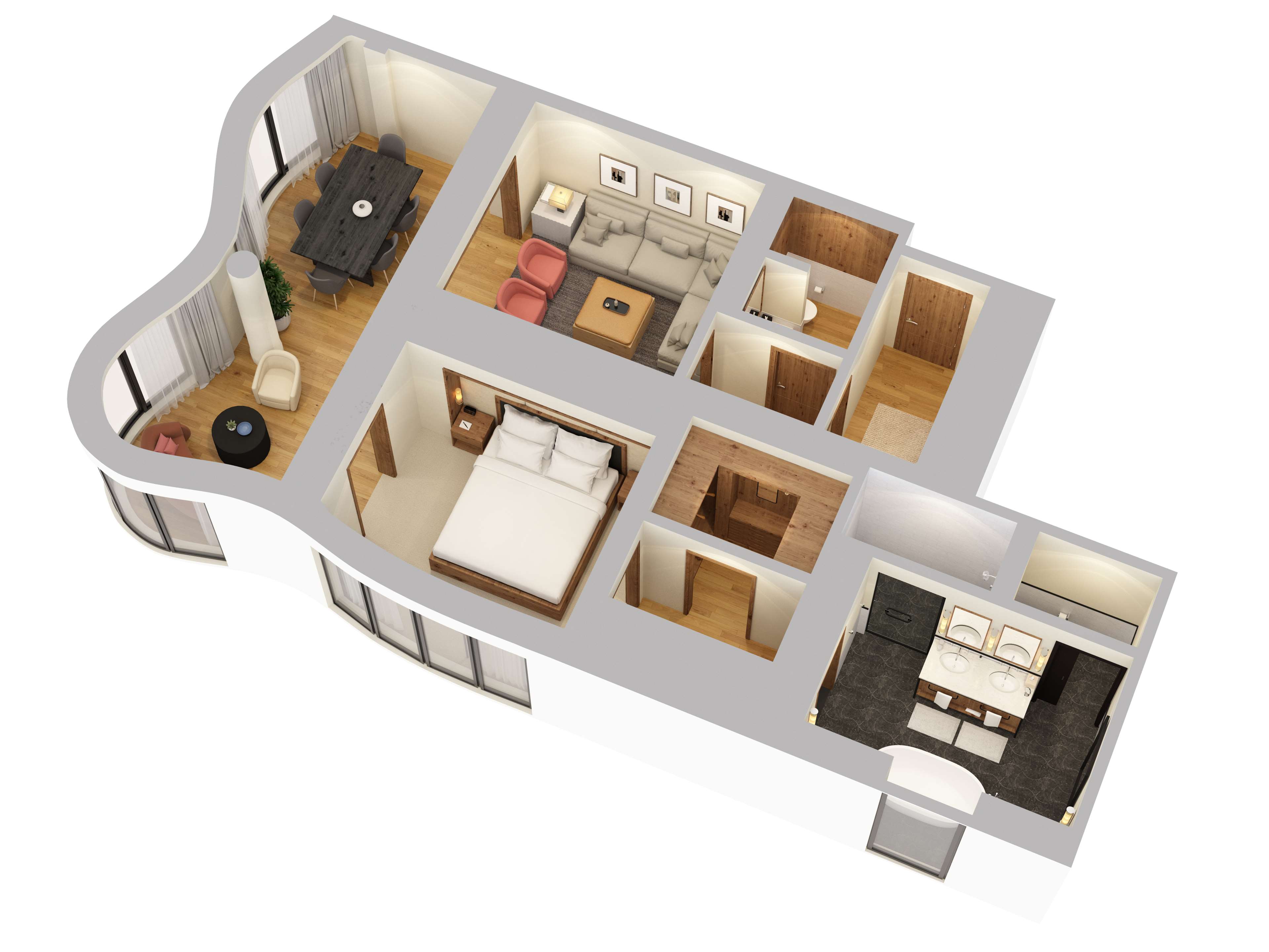 The image of Corner One Bedroom Suite