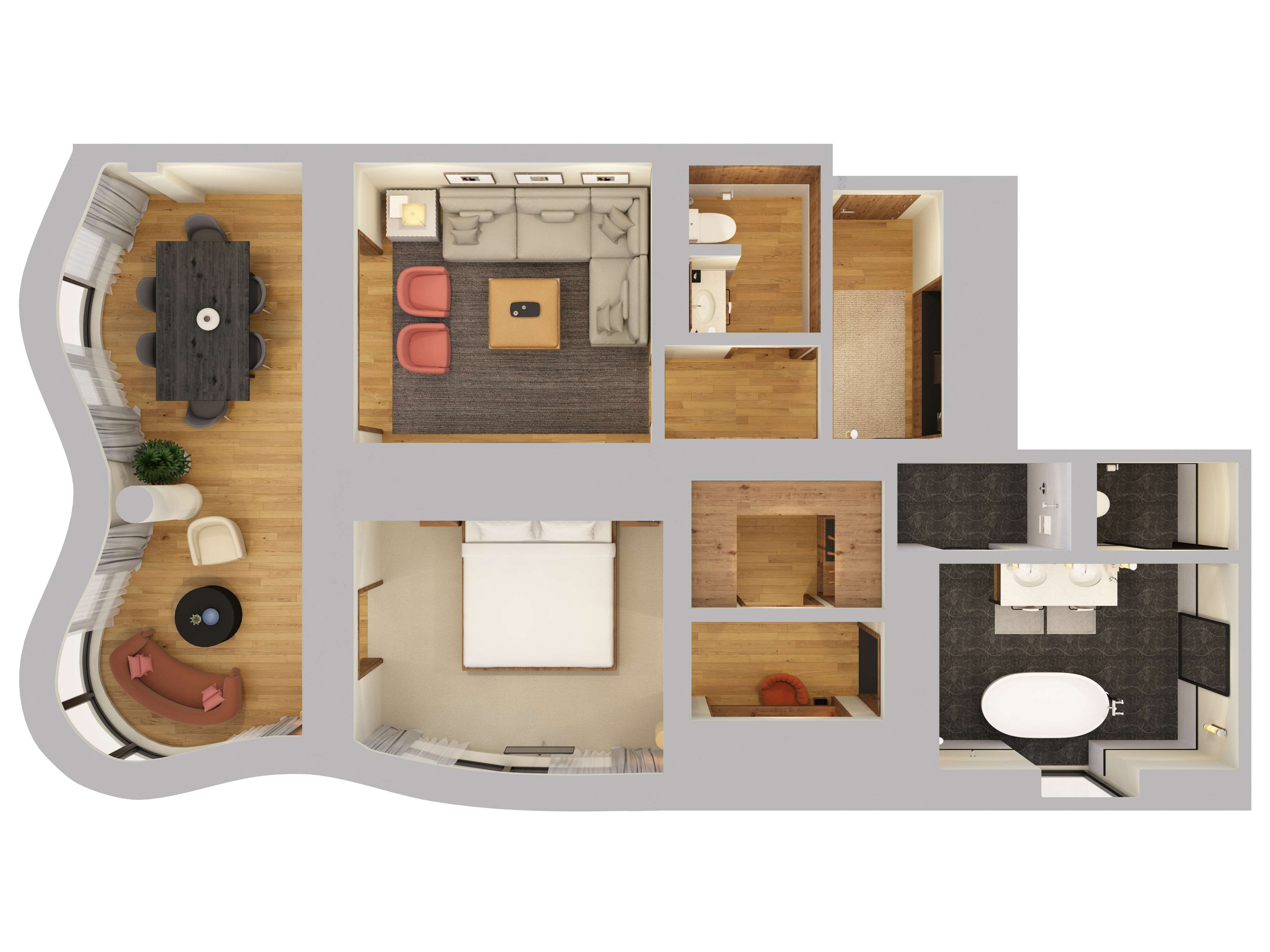 The image of Accessible Corner One Bedroom Suite