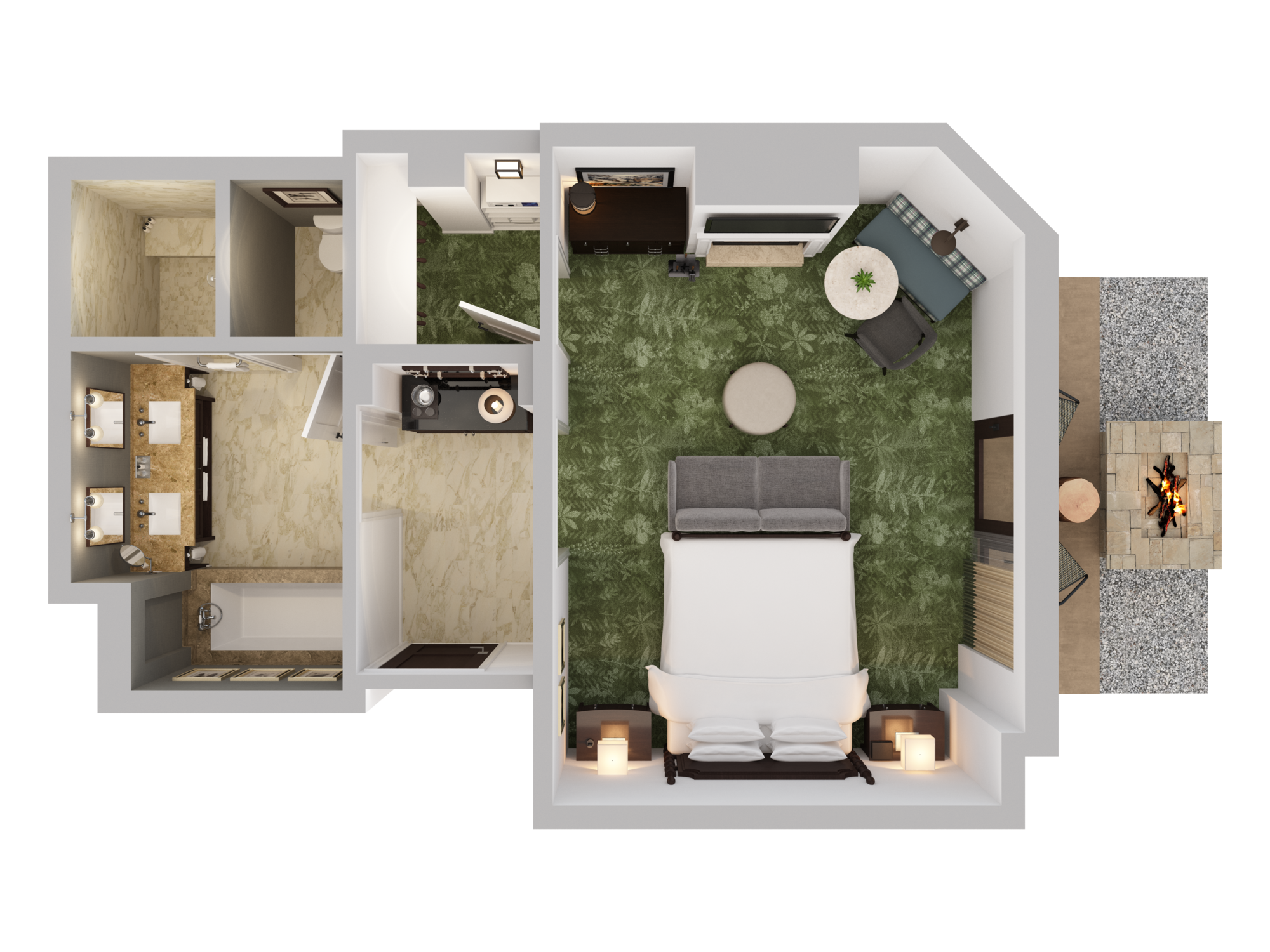 King floorplan